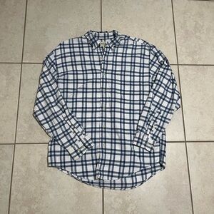 Eddie Bauer Plaid Long Sleeve Button Up!